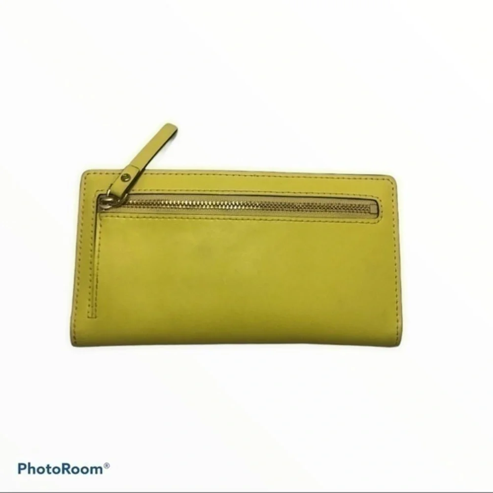 Kate spade yellow slim wallet